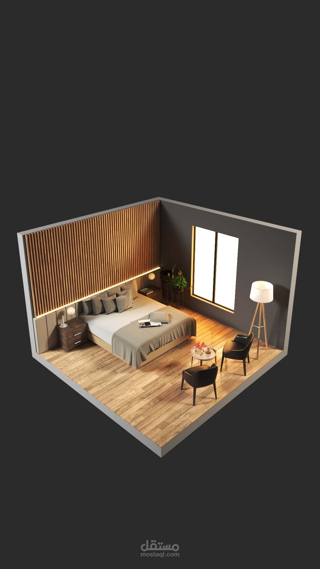 انميشن غرفة نوم