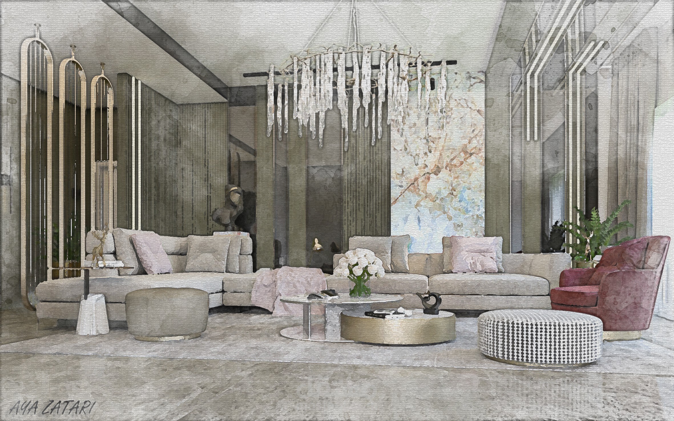 تصميم غرفة جلوس