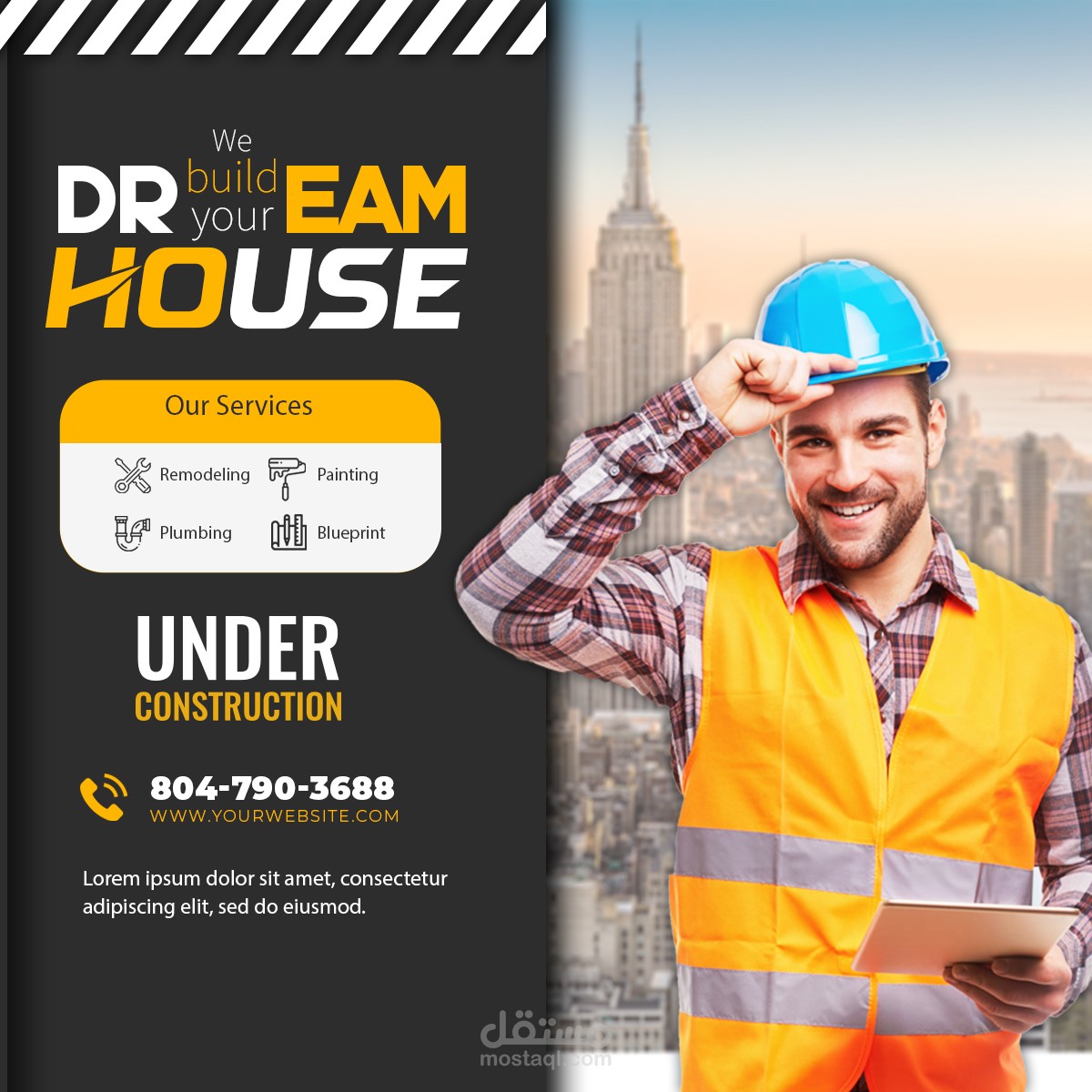 بوستر انشاءات / Construction poster