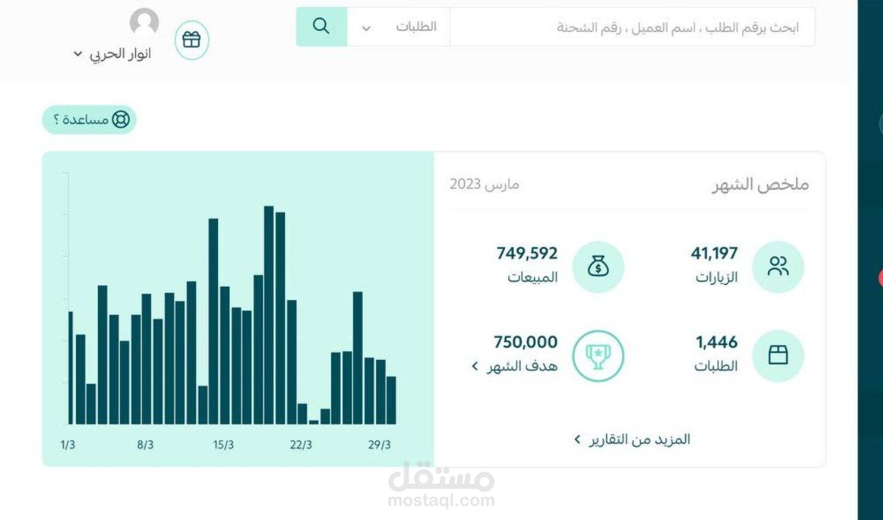 ادارة التسويق في احد المتاجر