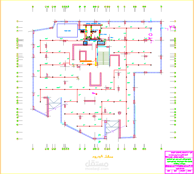 نظام اطفاء حريق لبرج تجاري وسكني