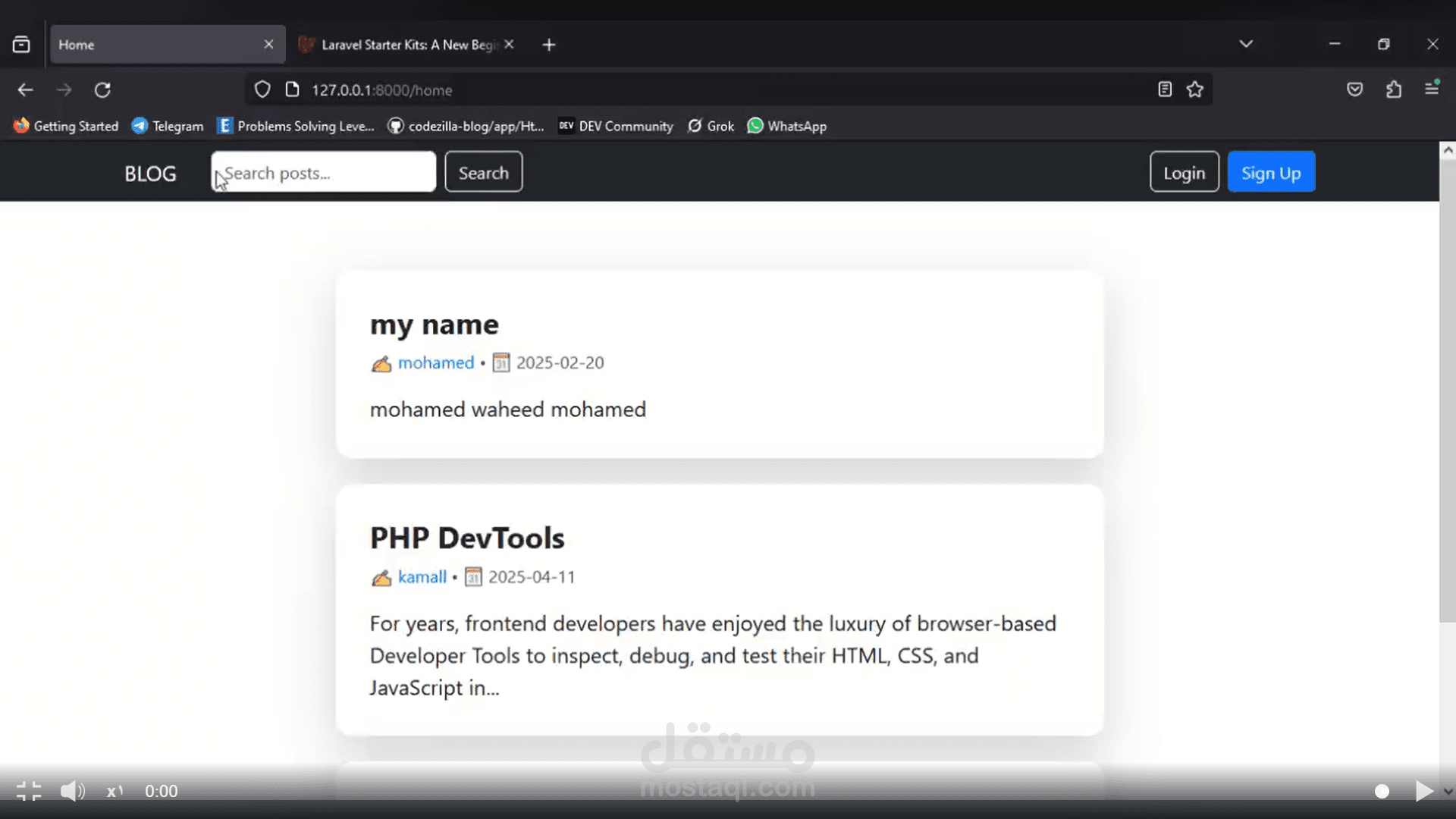 laravel blog