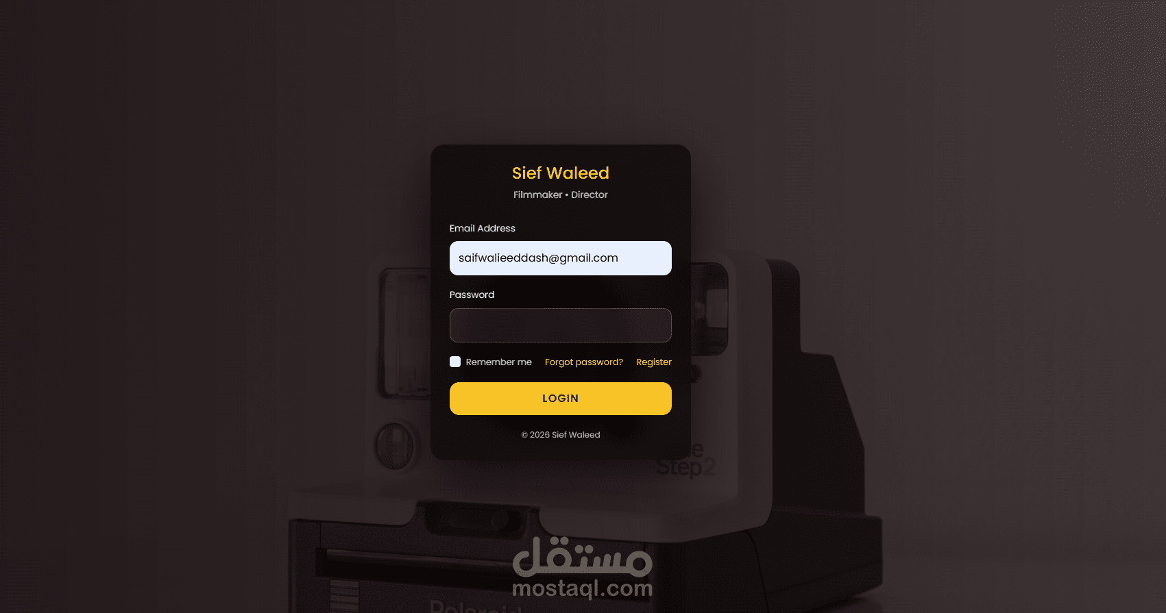 Portfolio CMS & Admin Dashboard – Laravel System