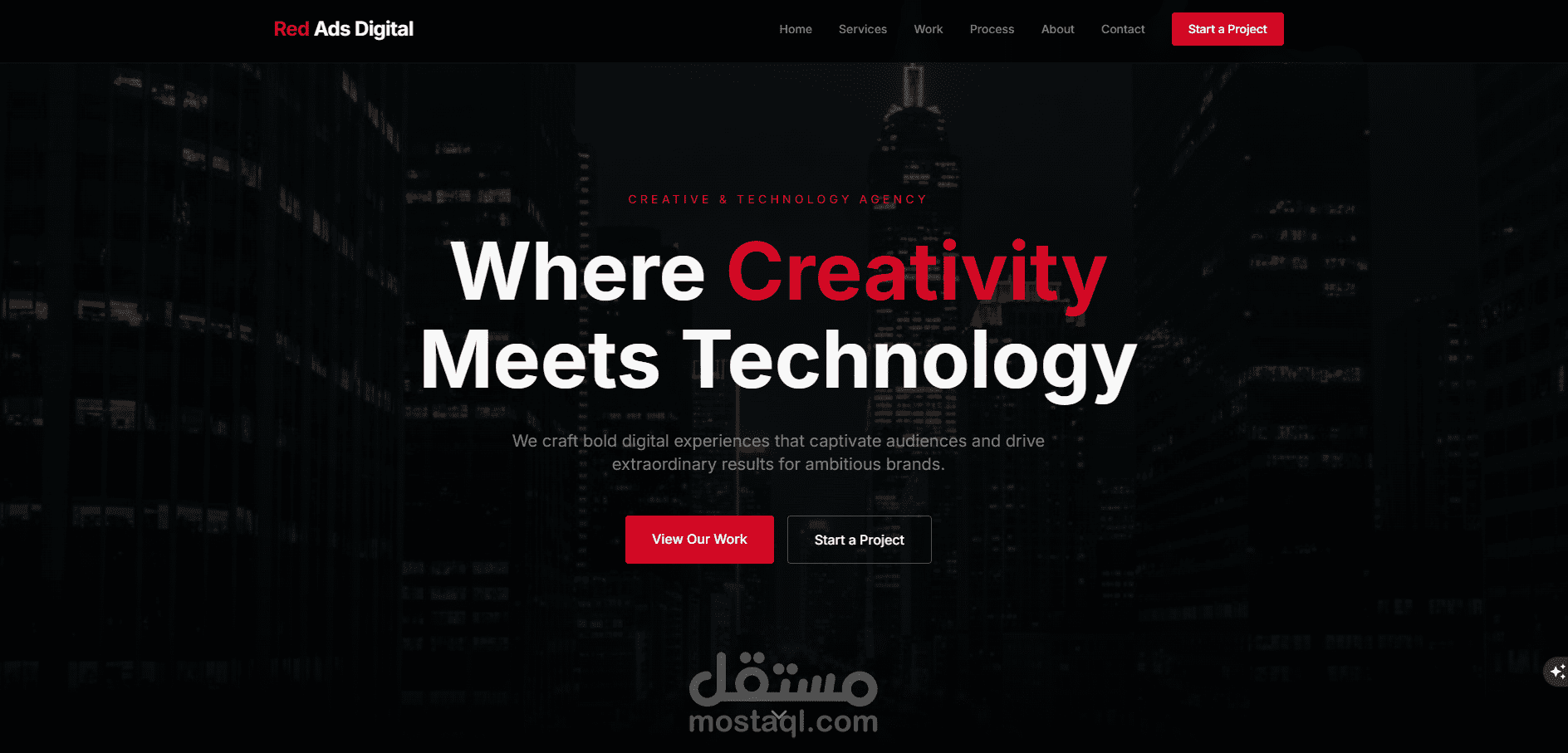 Modern Agency Landing Page باستخدام Next.js – تجربة مستخدم احترافية وقابلة للتحويل (Conversion Optimized)