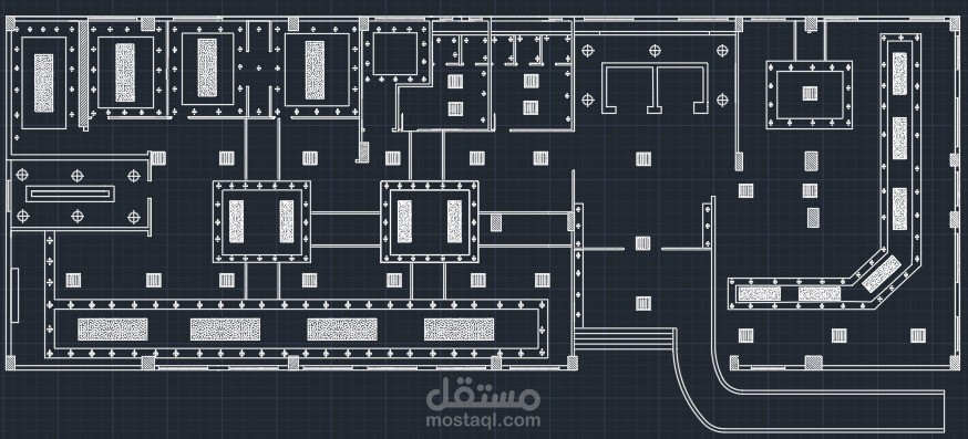تصميم مساقط افقية علي الاوتوكاد لفراغات مختلفة