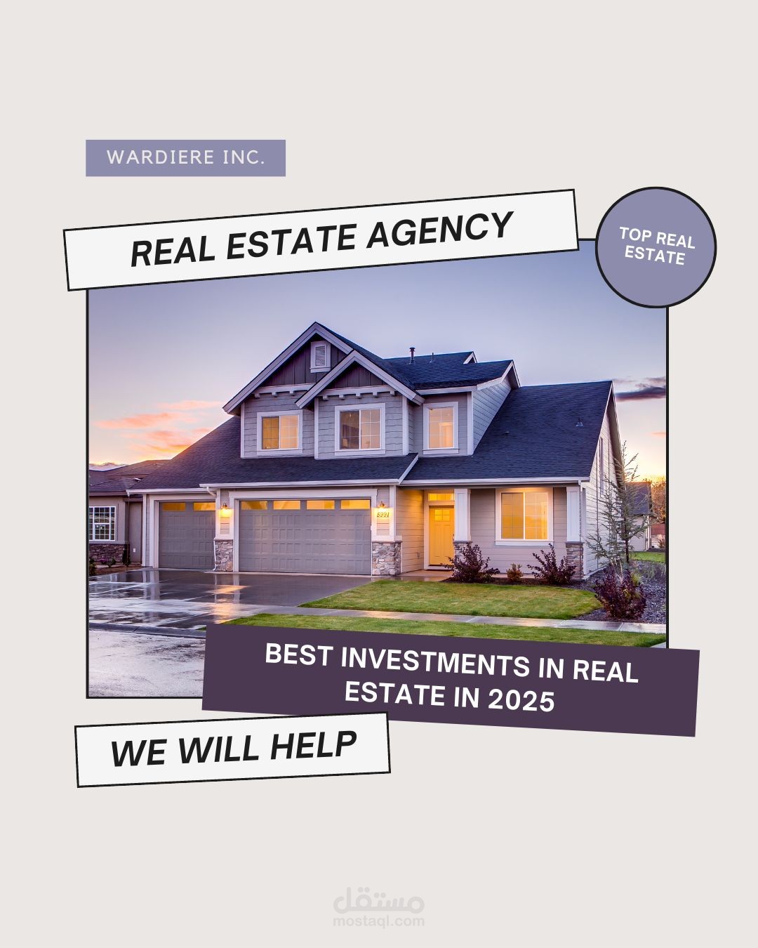 تصميم لشركه عقارات