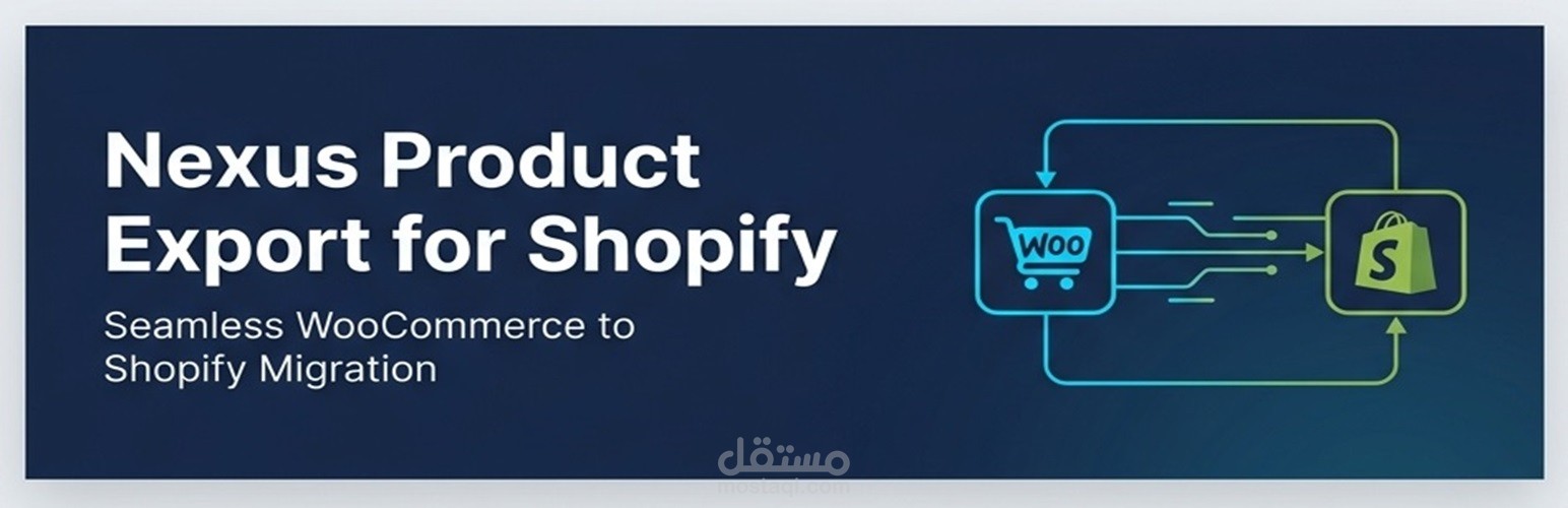 تطوير إضافة ووردبريس لتصدير المنتجات Nexus Product Export for Shopify