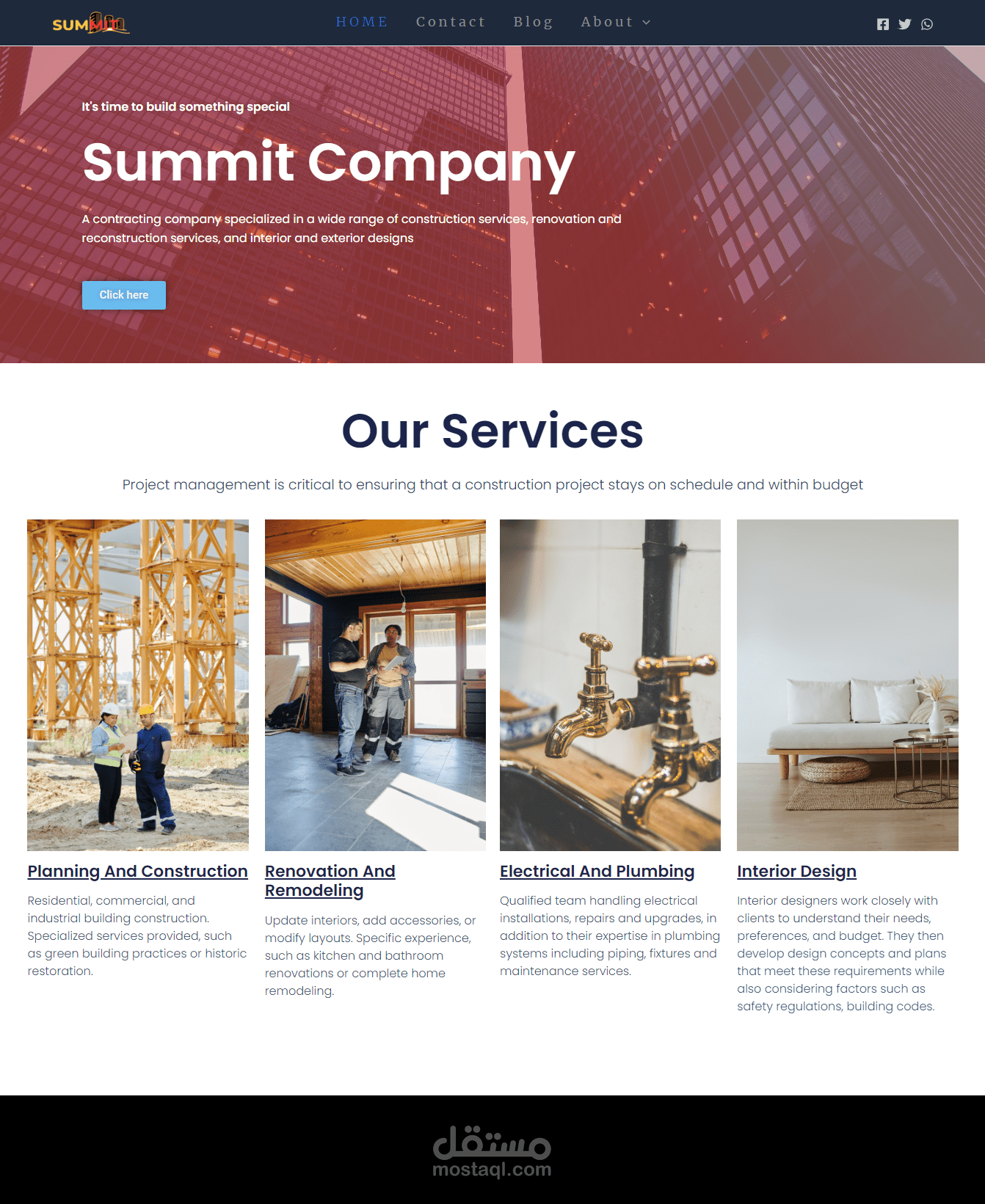 موقع للمقاولات والتجديد