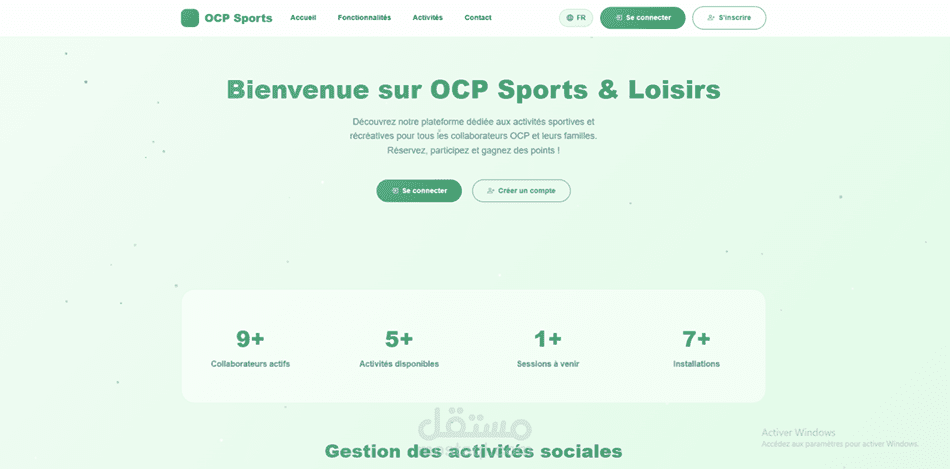 Fullstack Activity & Reactiives Mangement App of OCP
