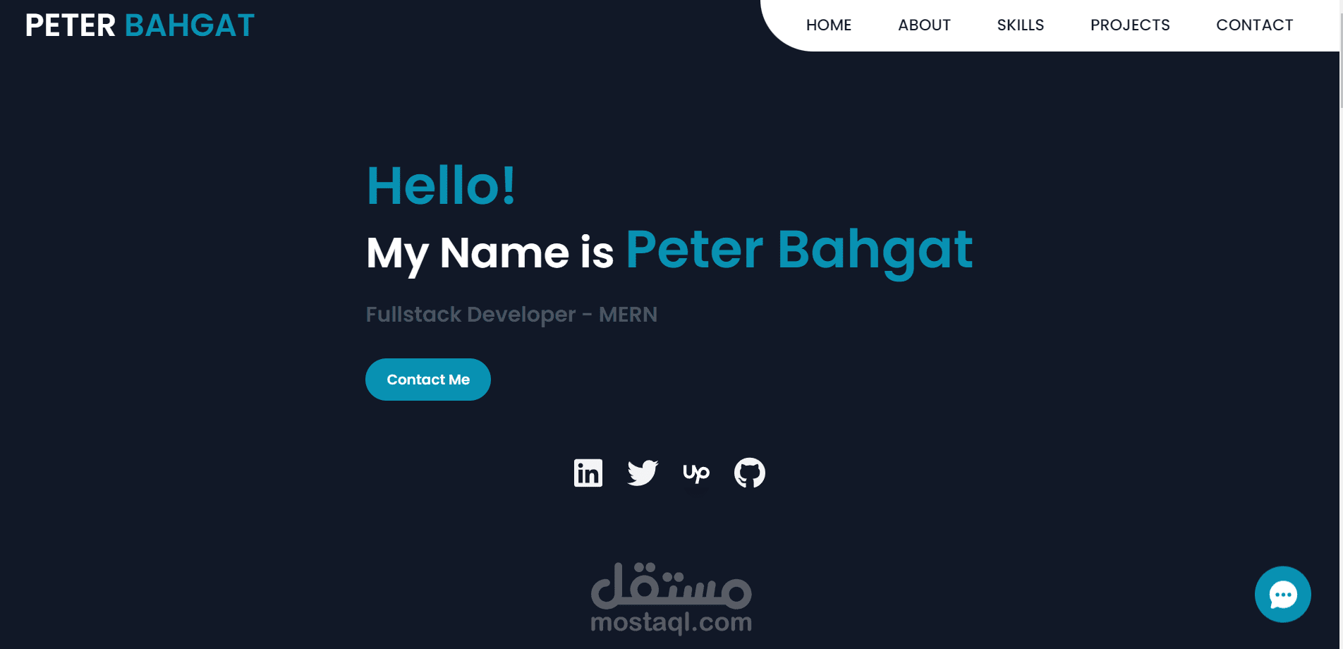 تطبيق محفظة اعمال شخصية