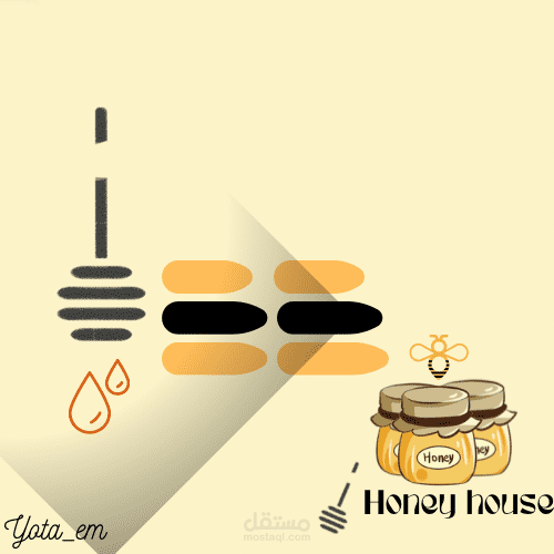 لوجو لشركة منتجات عسل نحل