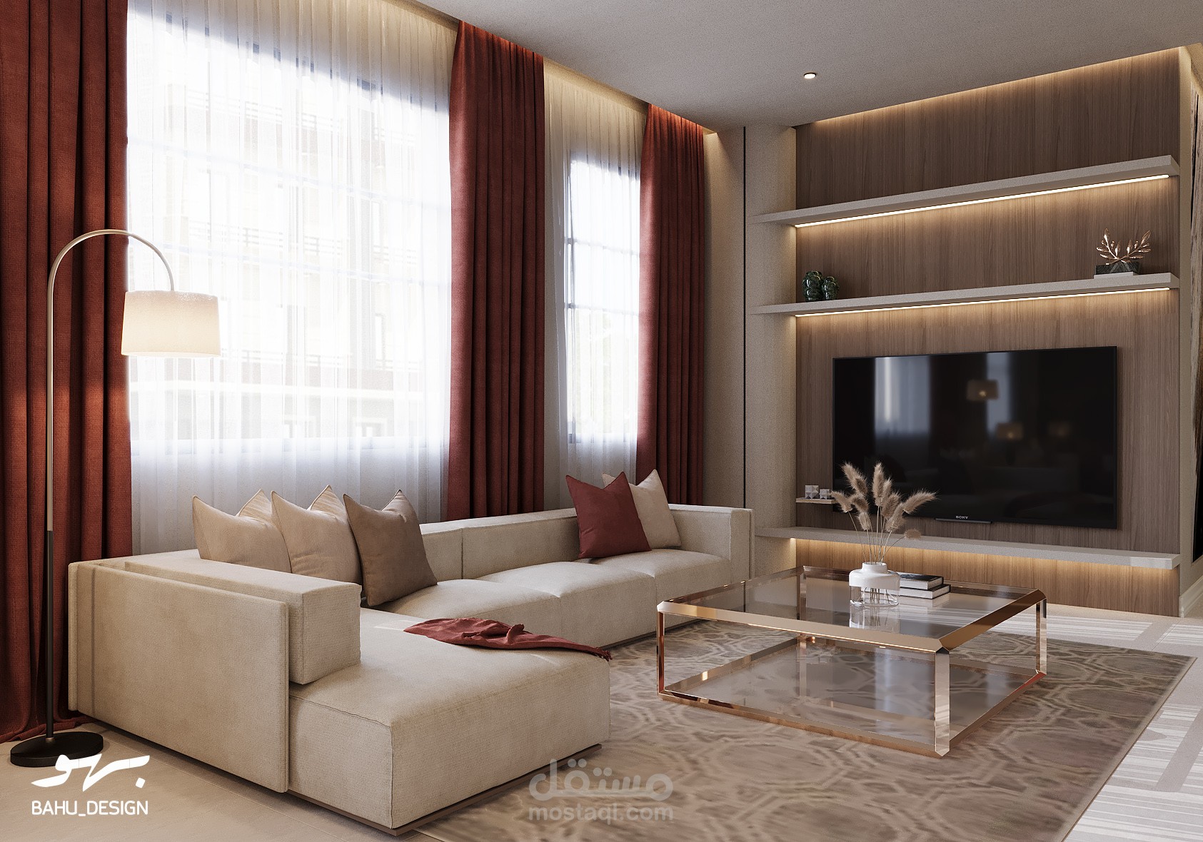 غرفة معيشة انيقه