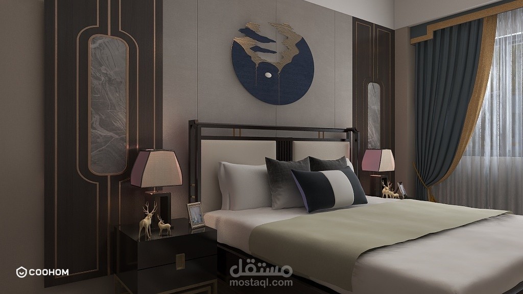 تصمييم داخلي لشقه سكنيه