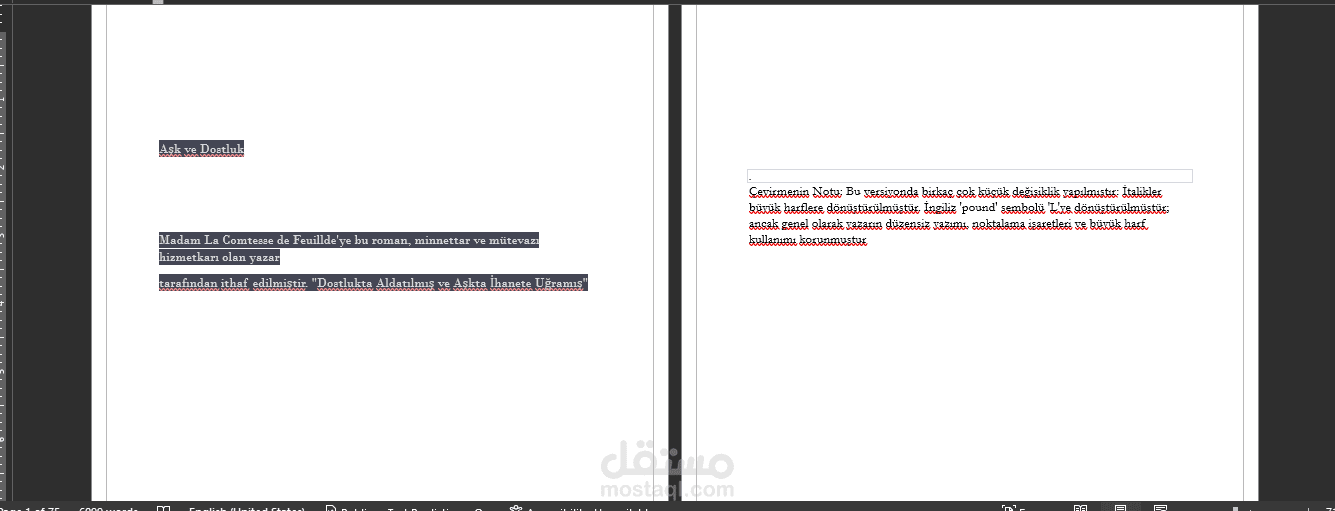 ترجمة من اللغة الانجليزية الى اللغة التركية