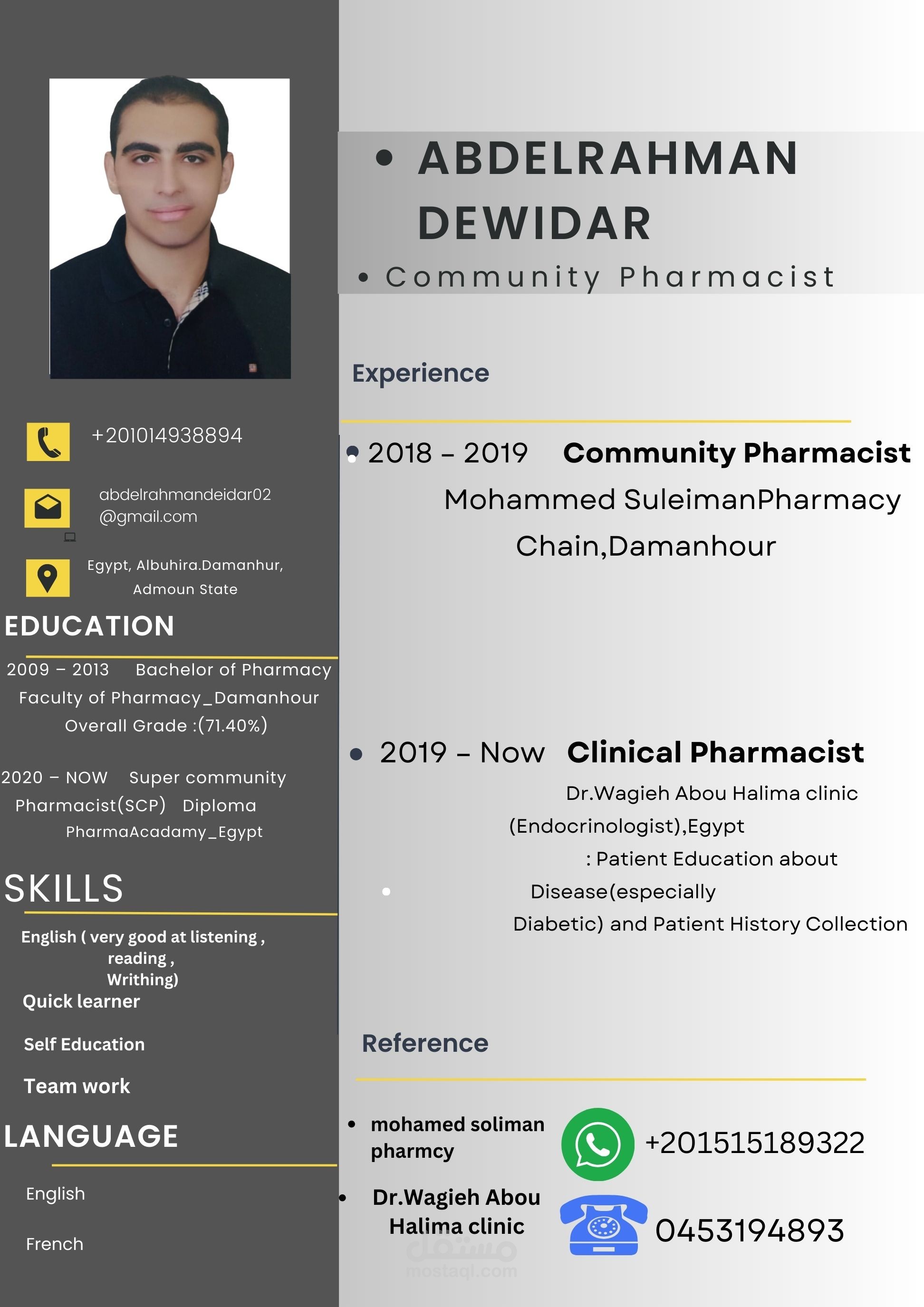 Professional Modern CV Resume
