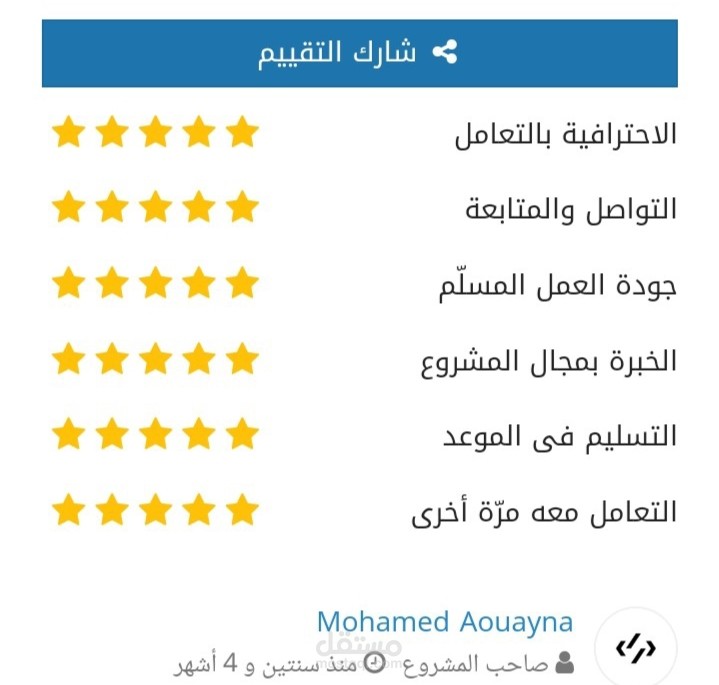 تقييمات سابقة 2