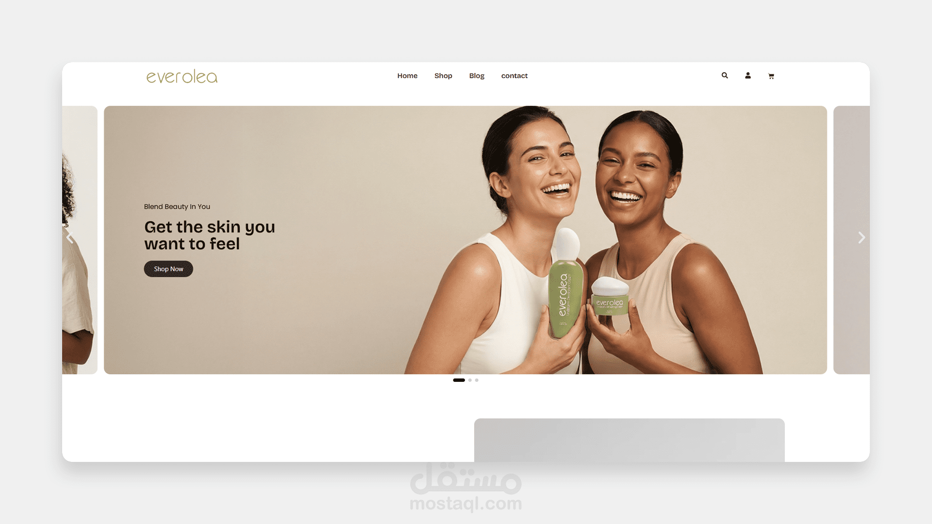 بناء متجر إلكتروني متكامل لعلامة تجارية في الإمارات — Everolea