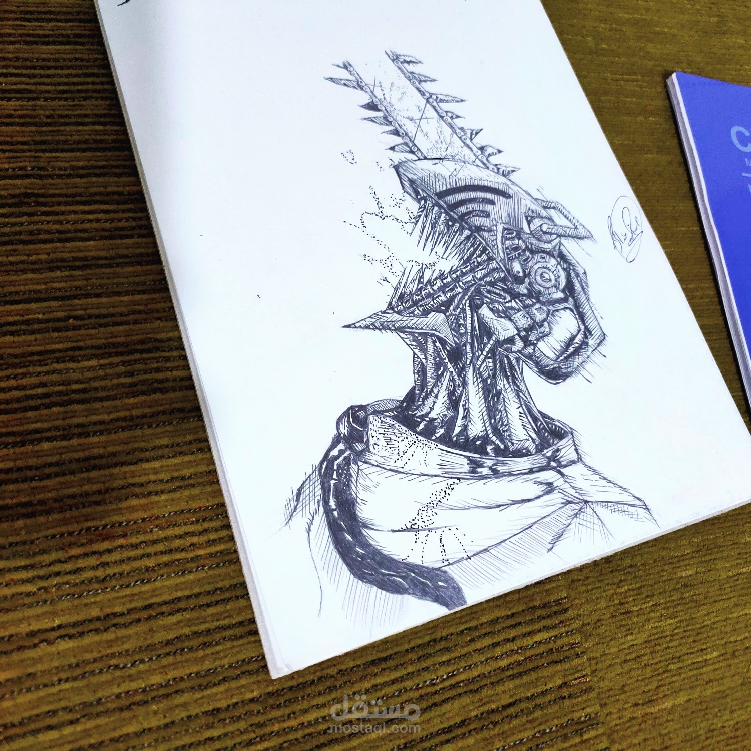 رسمه لpanel من مانجا رجل المنشار