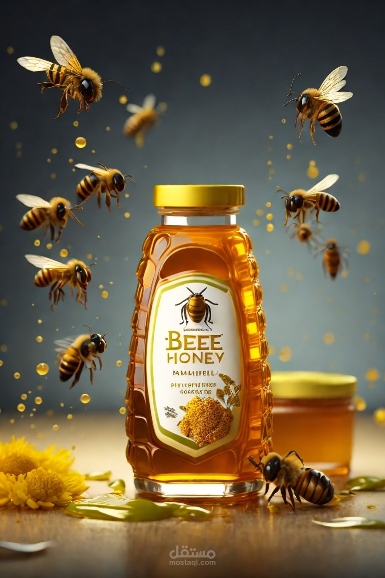 صورة الاعلان عن منتج عسل نحل طبيعي