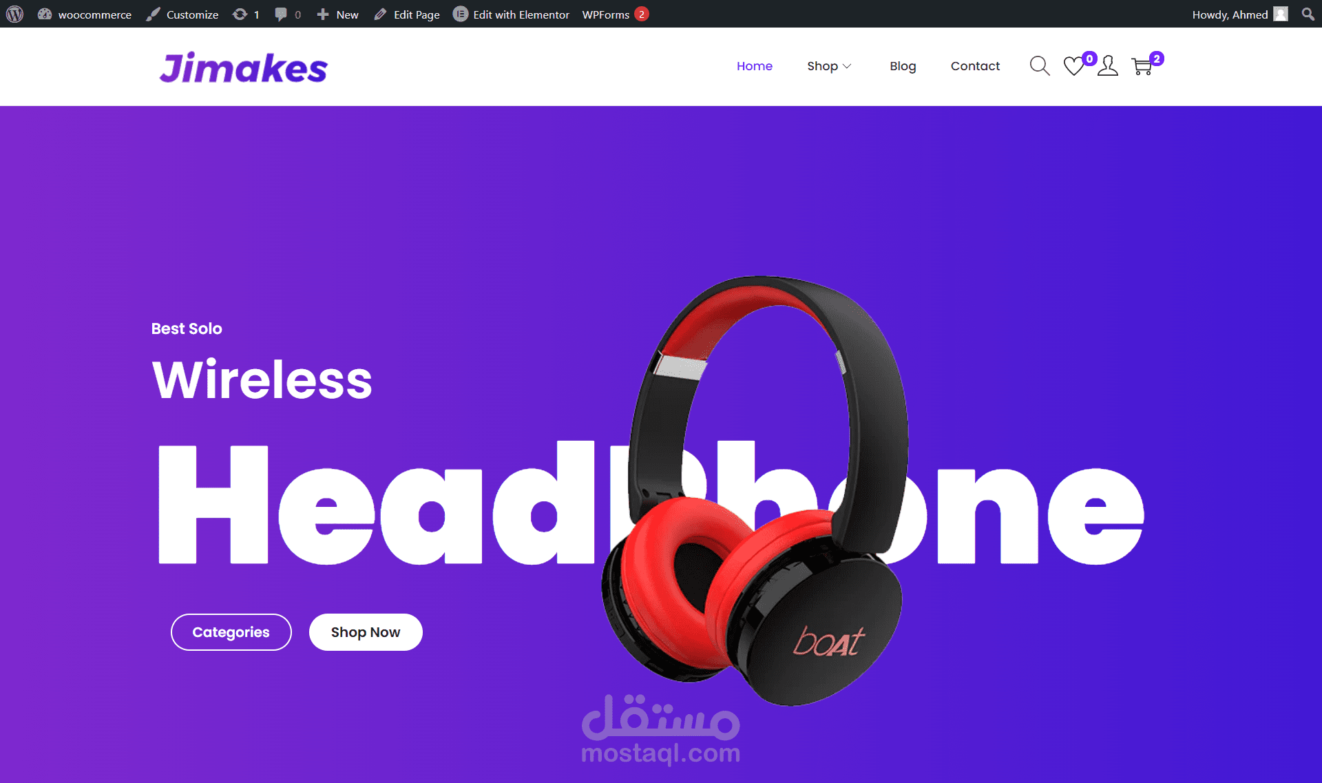 متجر الكتروني باستخدام WooCommerce