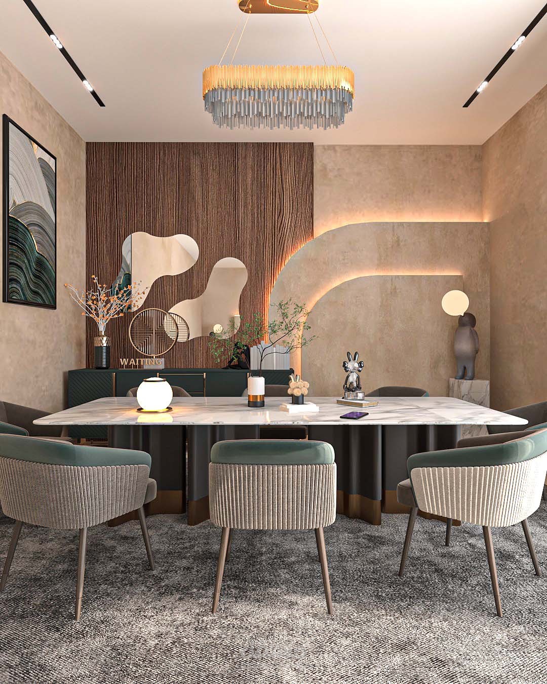 Living , dining room design
