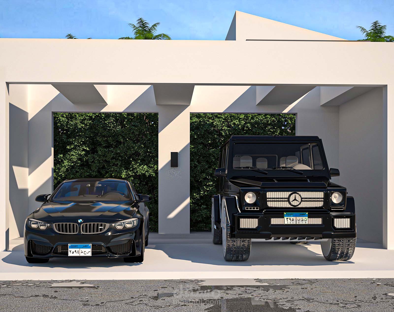 Villa exterior design