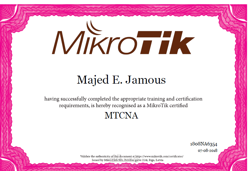 برمجة أجهزة مايكروتك Mikrotik