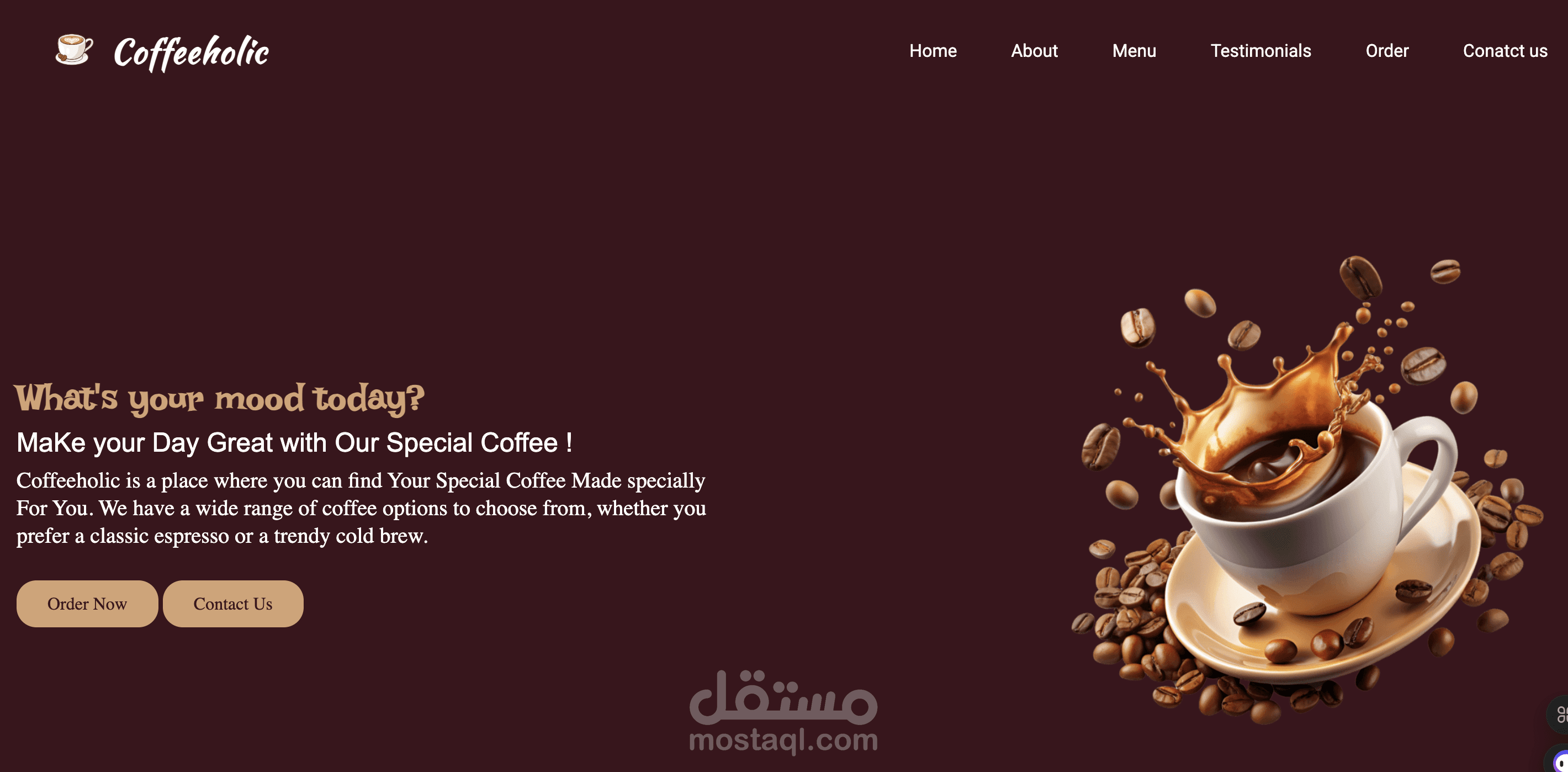 بضع صفحات باسخدام  HTML5 – CSS3 – Bootstrap – JQuery