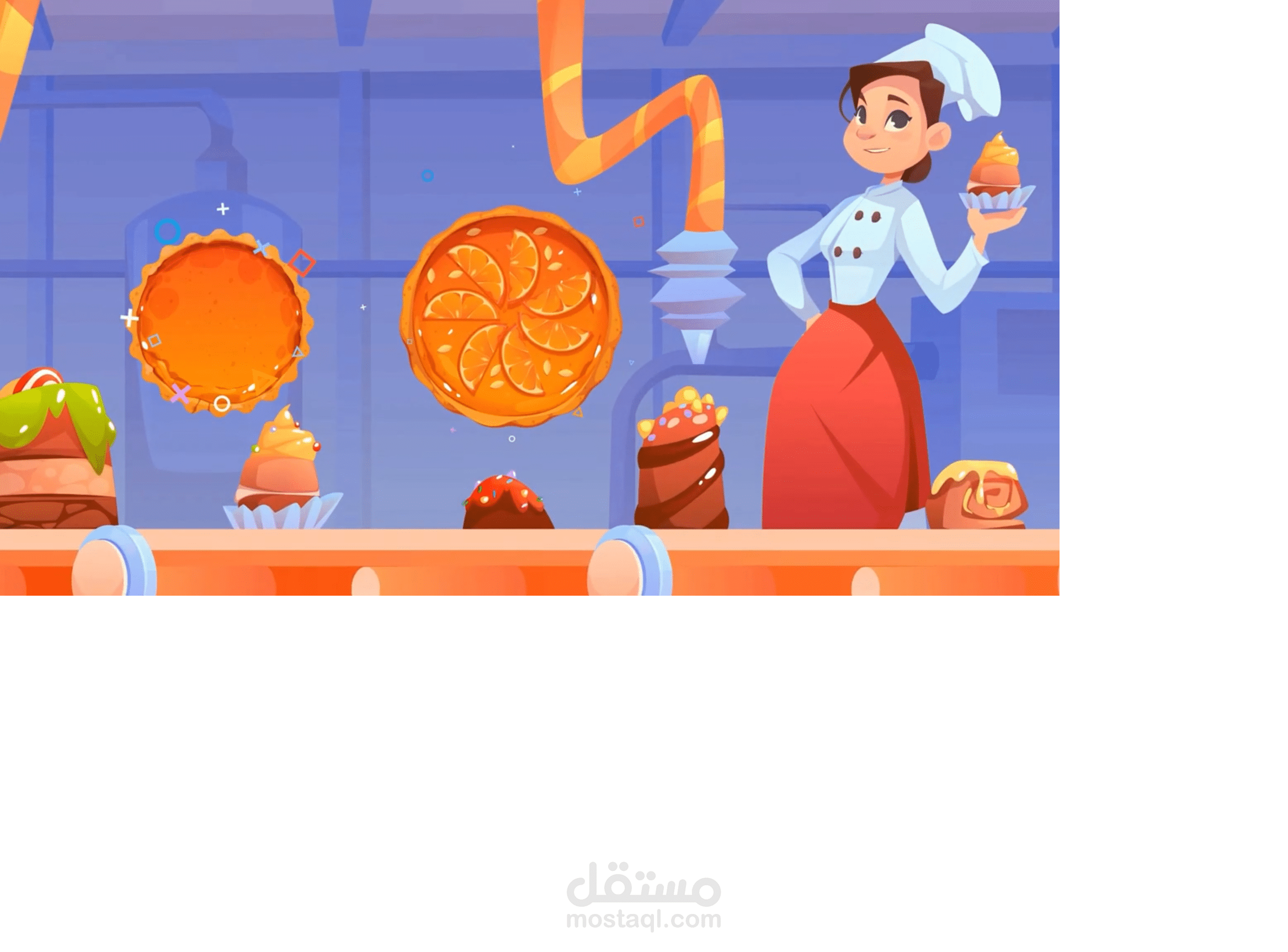 موشن جرافيك لمصنع حلويات