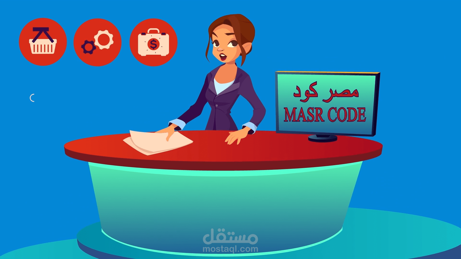 موشن جرافيك لشركة مصر كود
