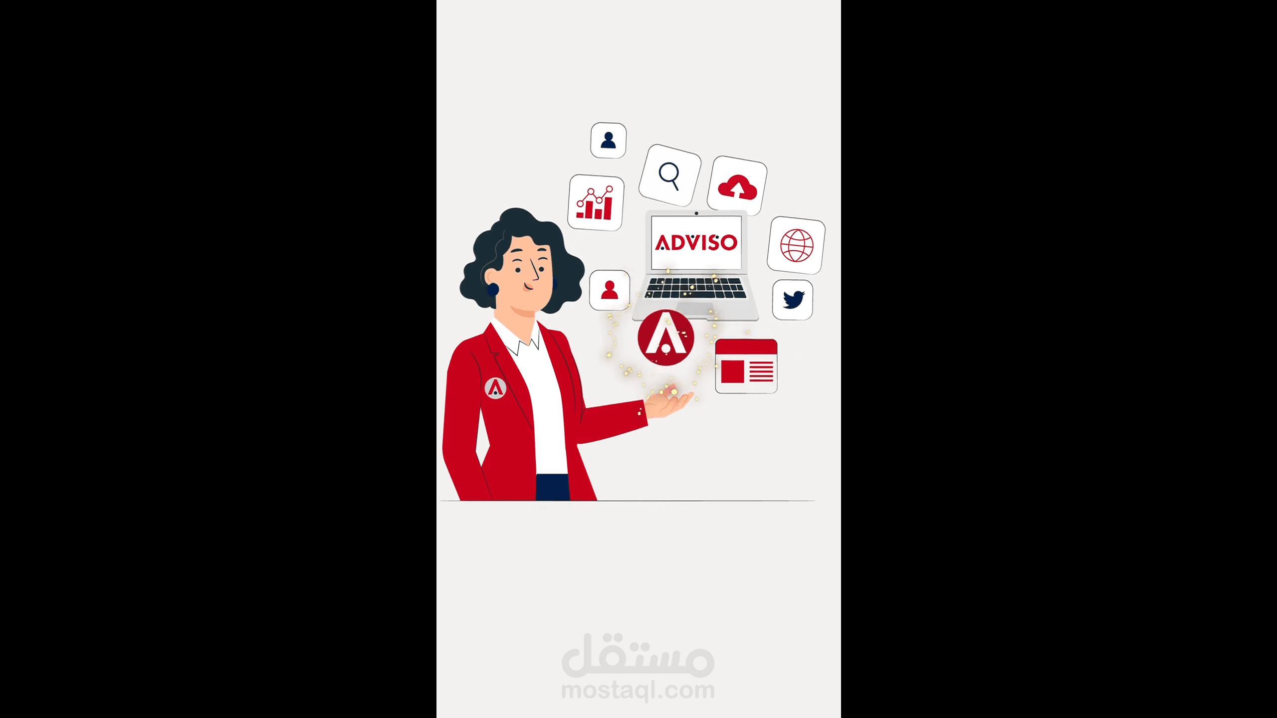 موشن جرافيك لشركة تسويق الكتروني جزائرية