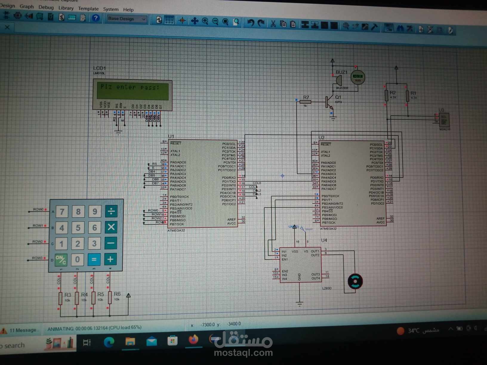 Door Locker security system