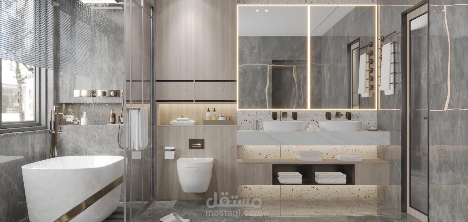 تصميم داخلي لحمام