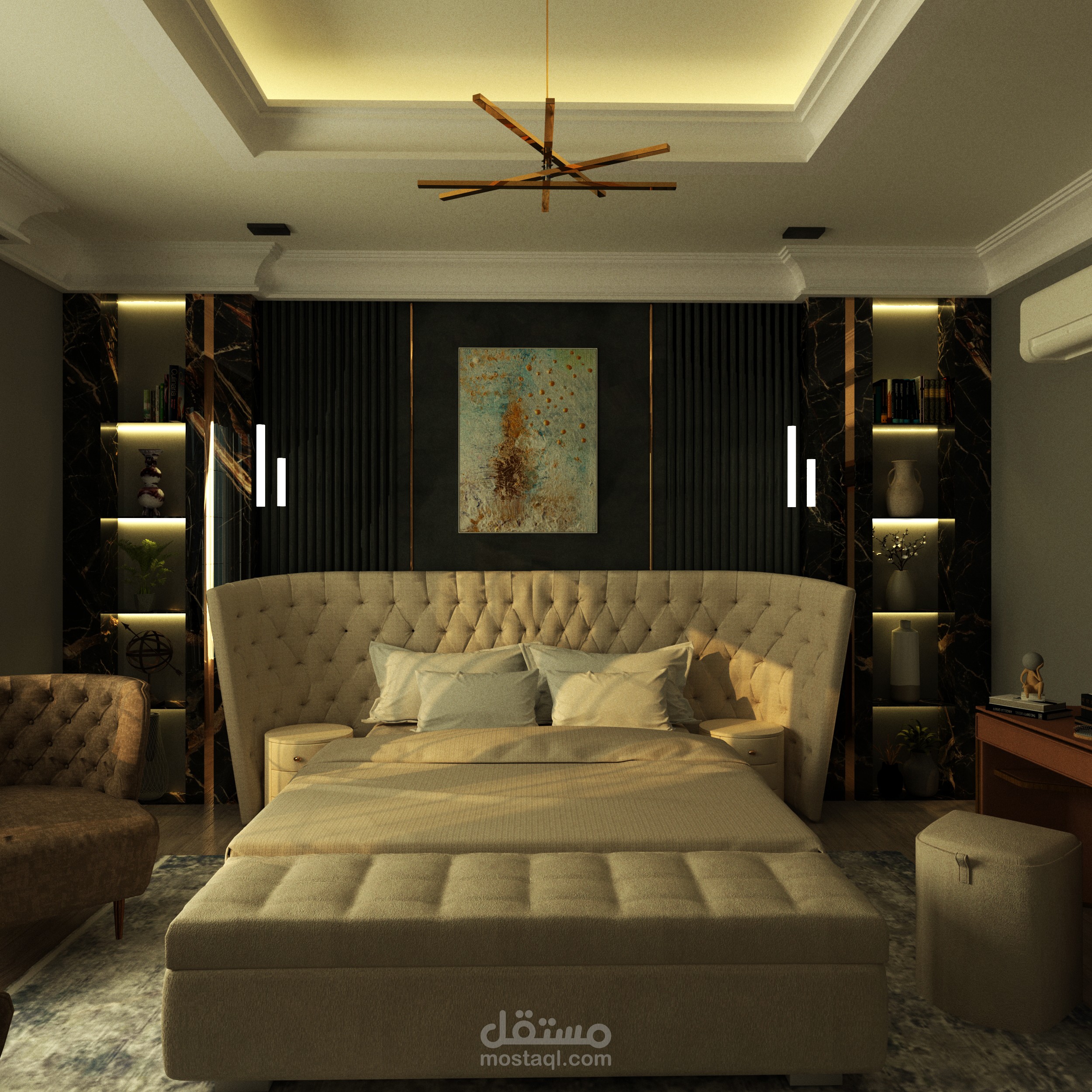 Modern bed room