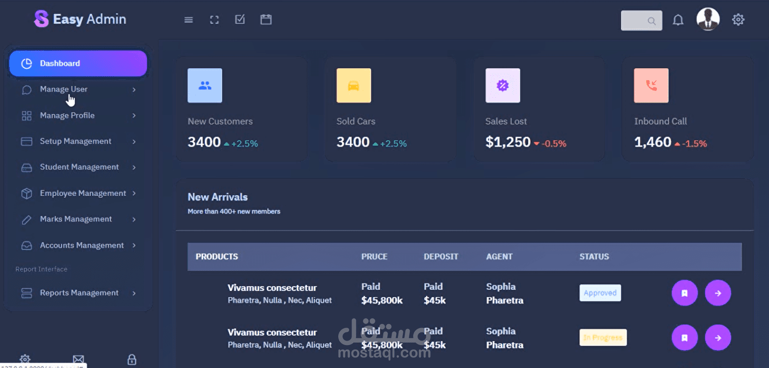 نظام إدارة المدارس || School Management System