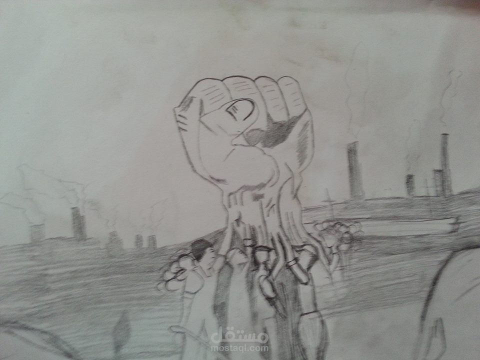 رسم بالرصاص