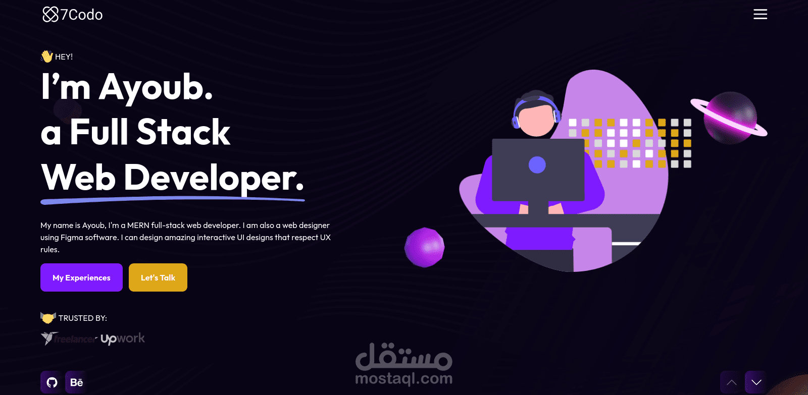 بورتفوليو باستخدام Nextjs