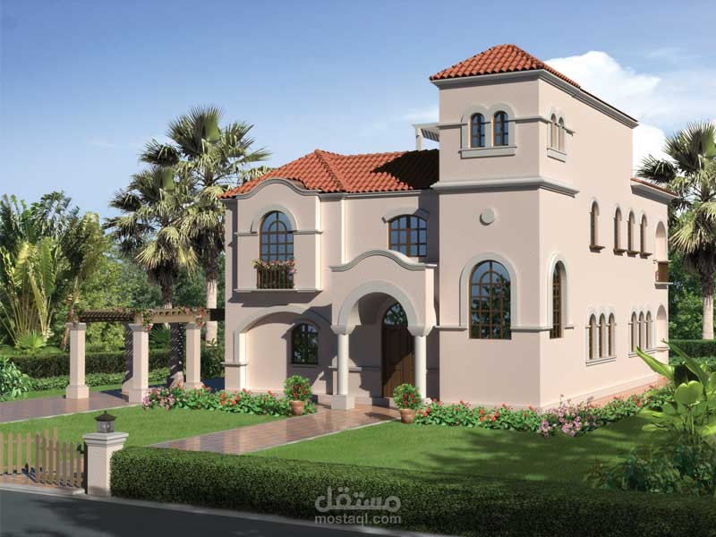 Exterior villa design