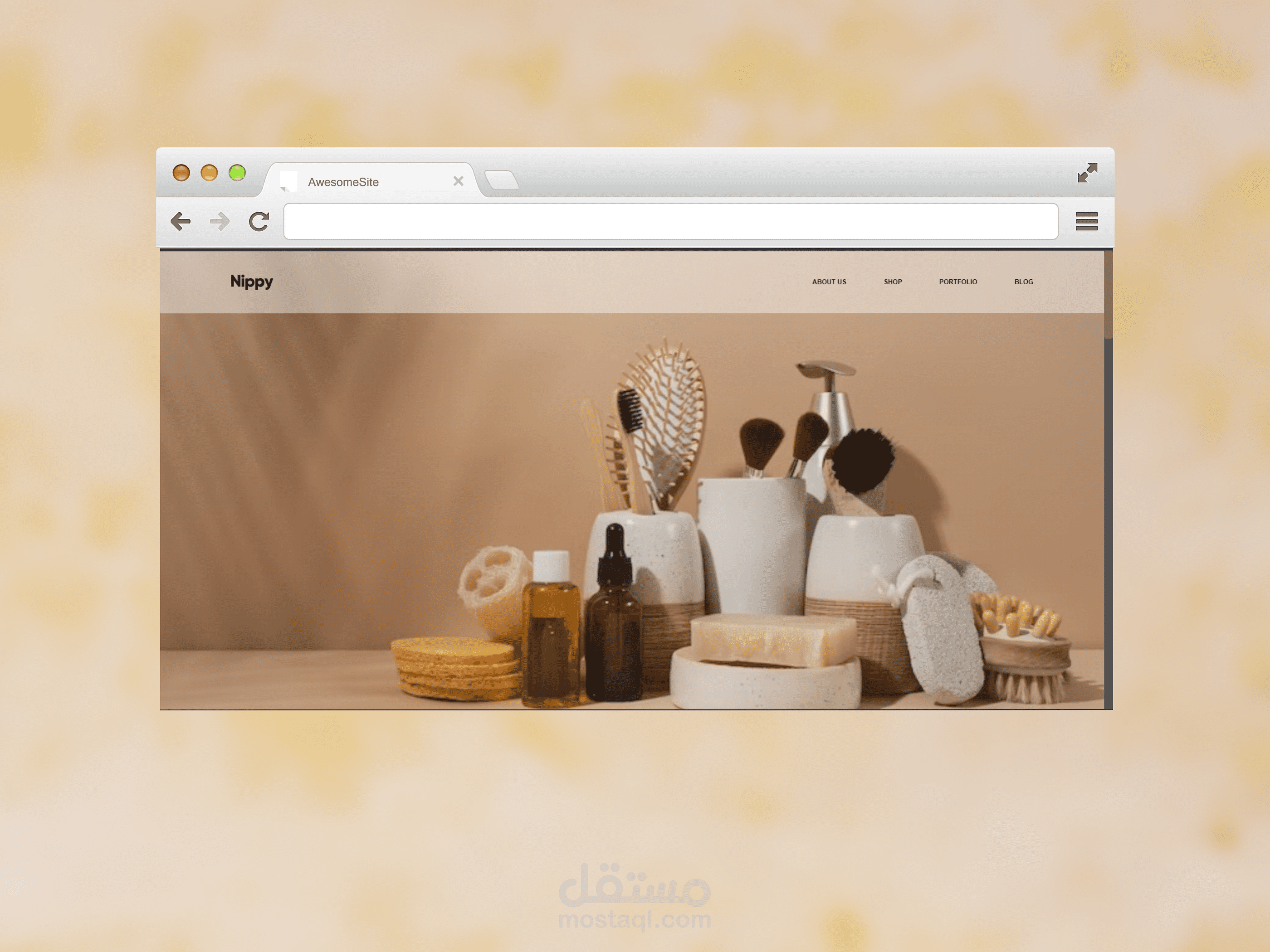 برمجة و تطوير موقع لعرض المكياج - web design