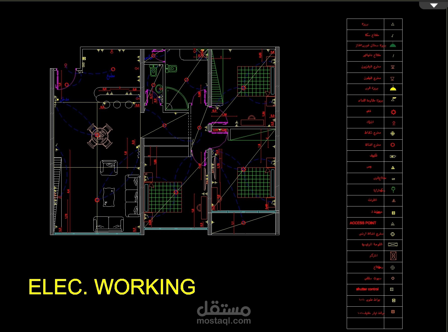 رسومات شقه 2d