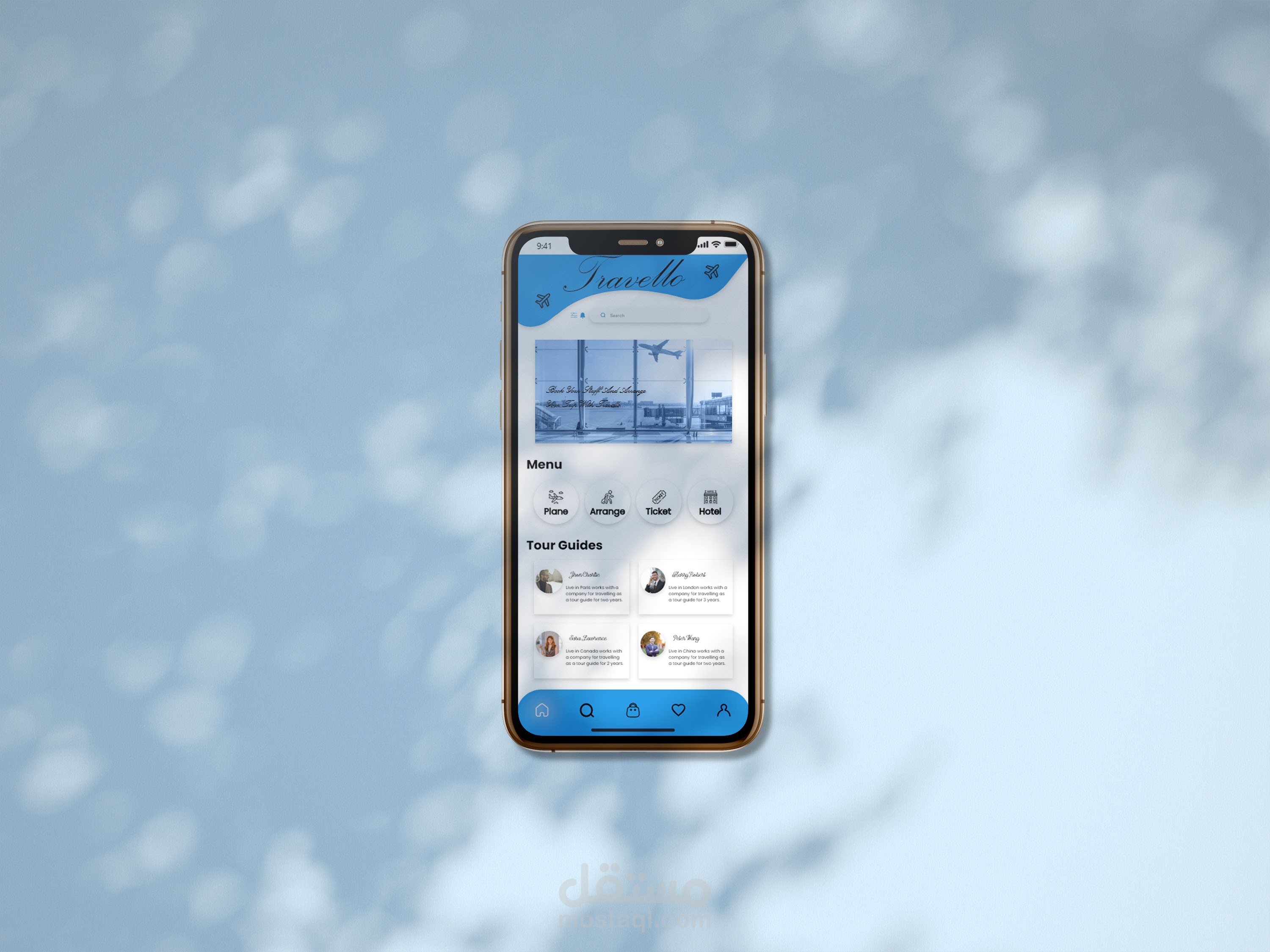 (UX/UI) تطبيق للسياحة والسفر