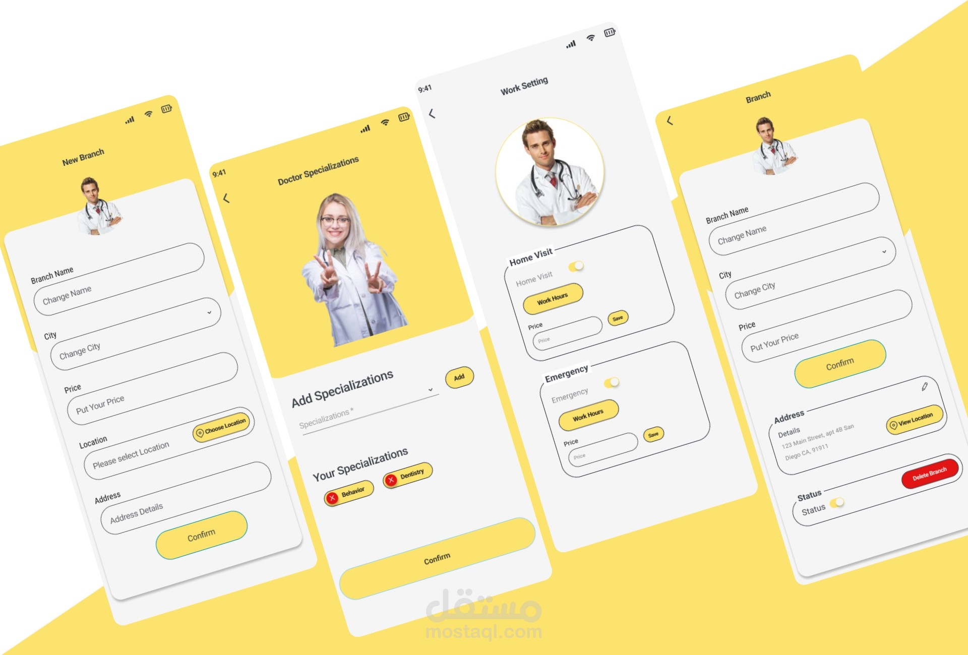 UI تصميم تطبيق للحيوانات