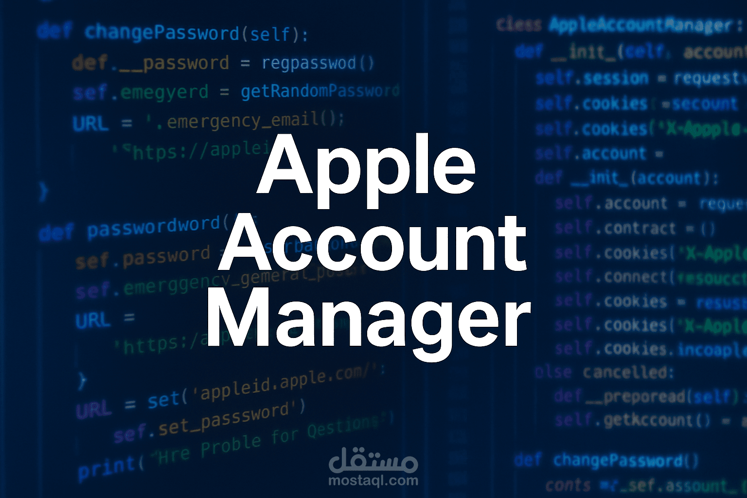 أسكربت لإدارة حسابات Apple فل ريكوستس