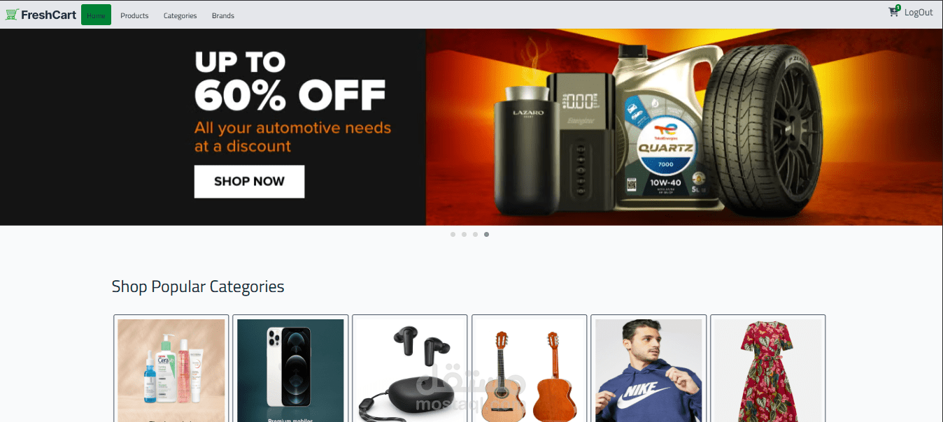 مشروع متجر إلكتروني متكامل باستخدام Angular