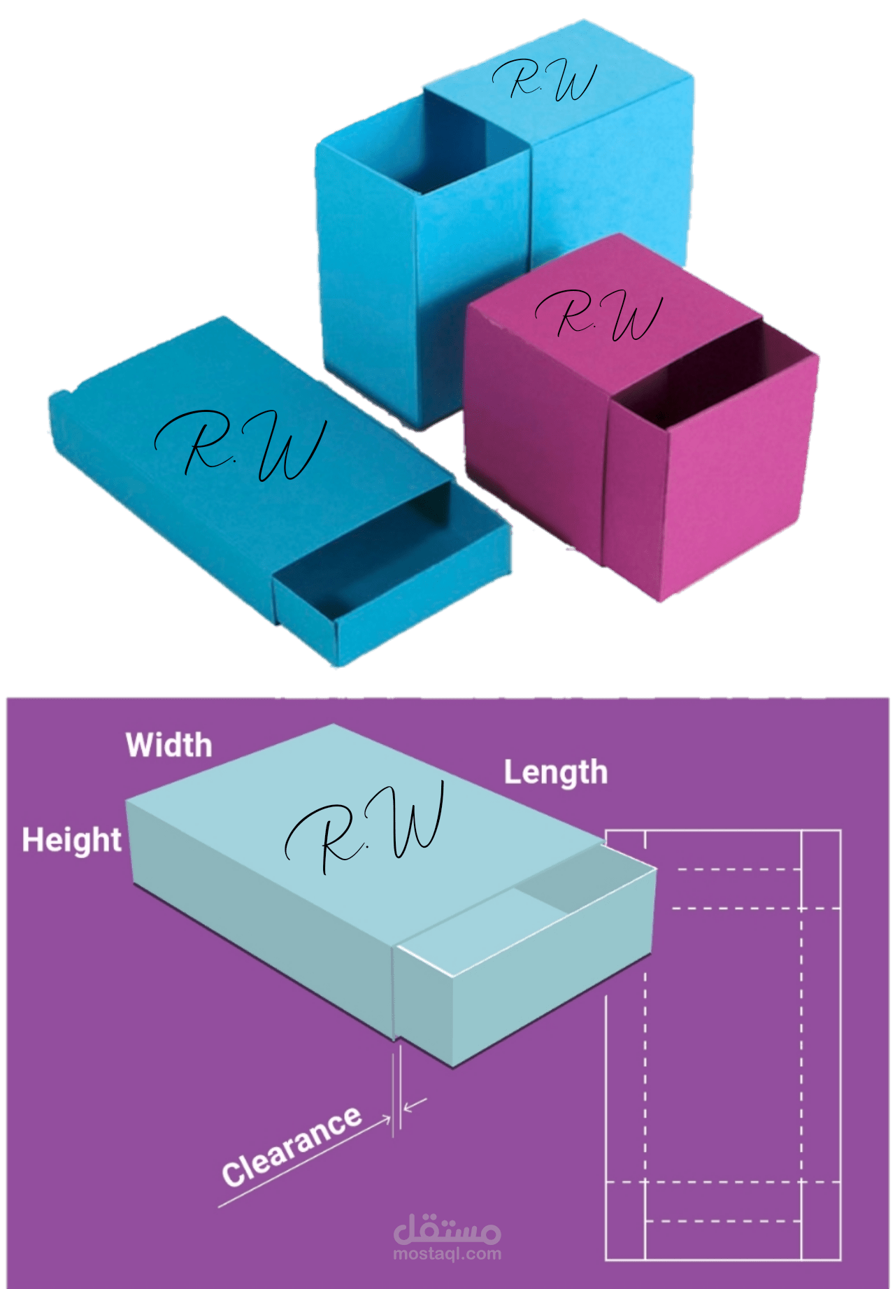 نموذج علبة مخصصة