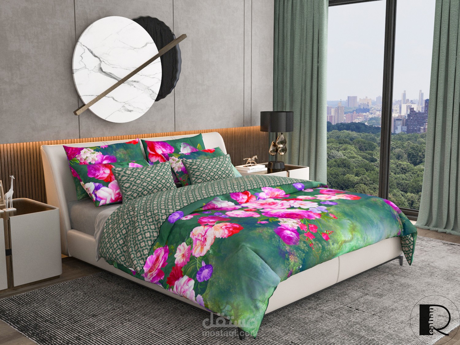 تصميم ملاءات السرير