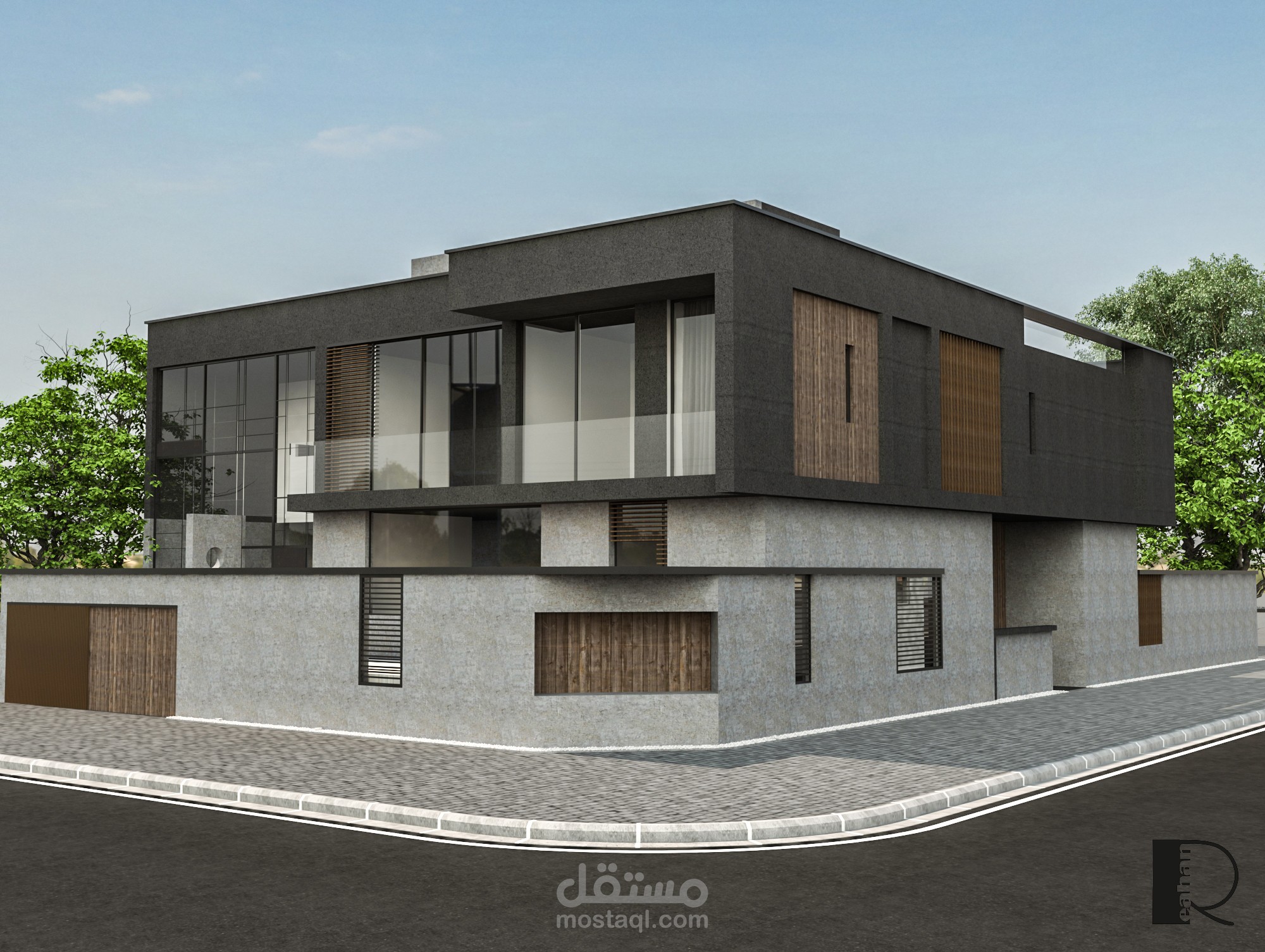 تصميم فيلا (طراز مودرن)