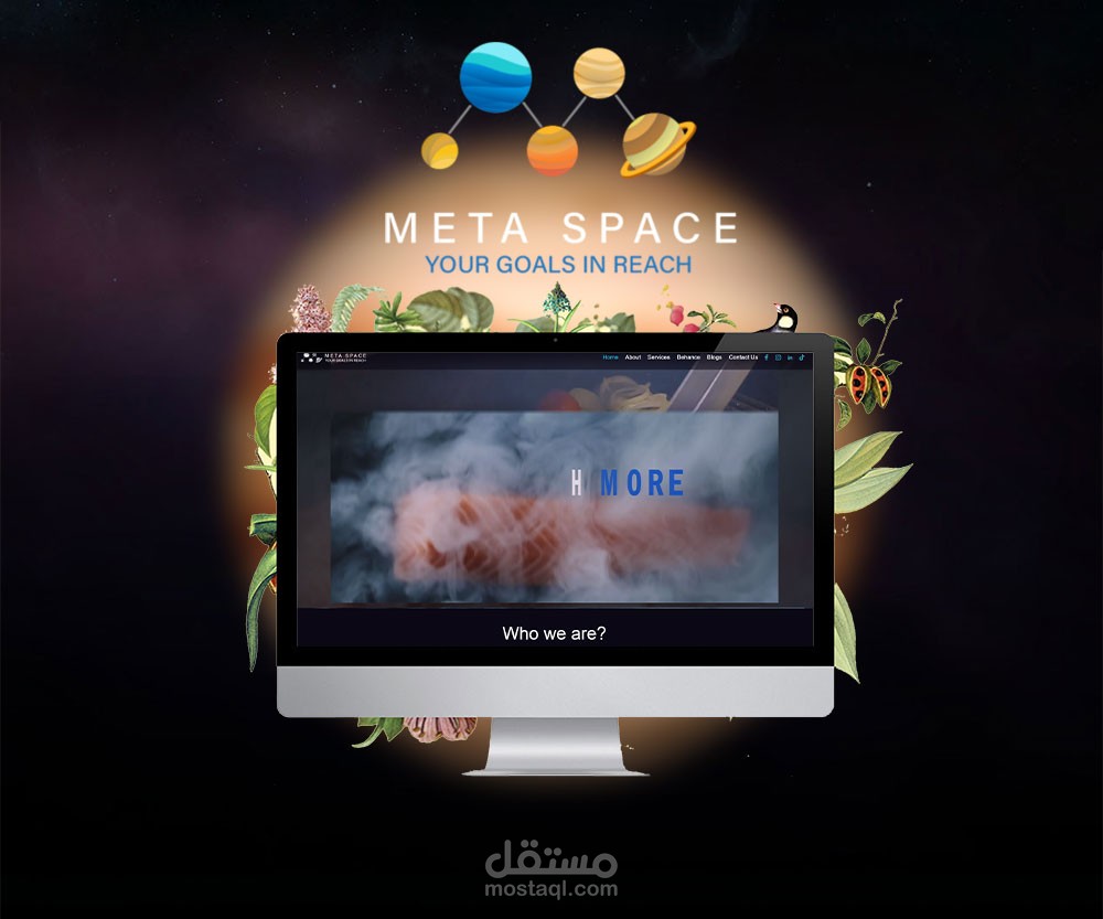 تصميم موقع metaspace للتسويق الاليكترونى