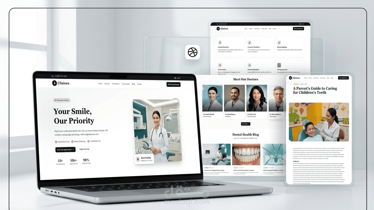 Ciliciora| موقع احترافي لعيادة أسنان يعزز الثقة ويزيد الحجوزات