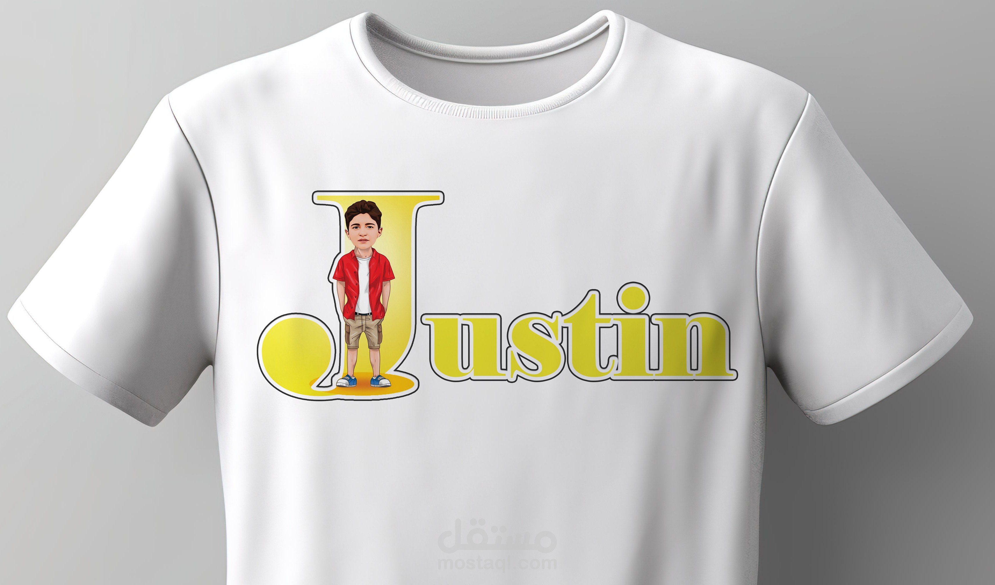 تصميمات تشيرتات مبتكرة بالاسم والصورة او اللوجو